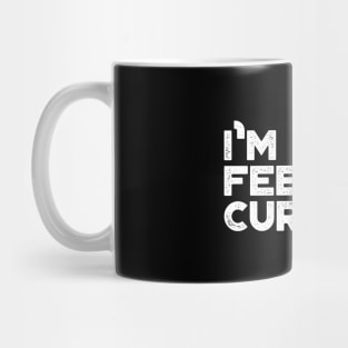 I'm Feeling Curious Vintage Retro (White) Mug